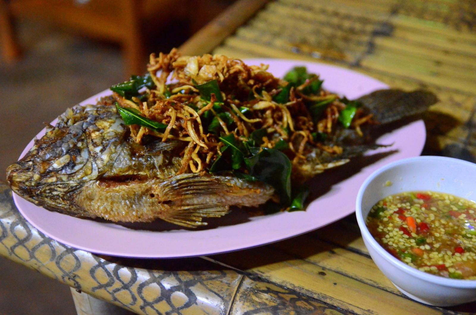 Đậu hũ chiên sả ớt