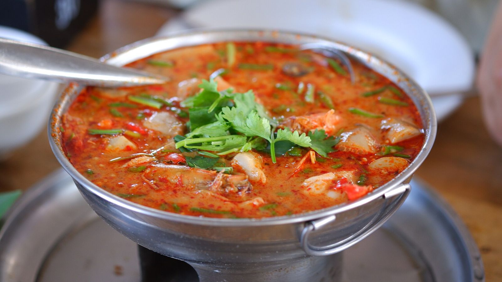 Tom yum tôm (nước kem)